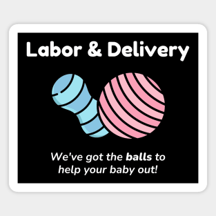 Labor and Delivery Balls Magnet